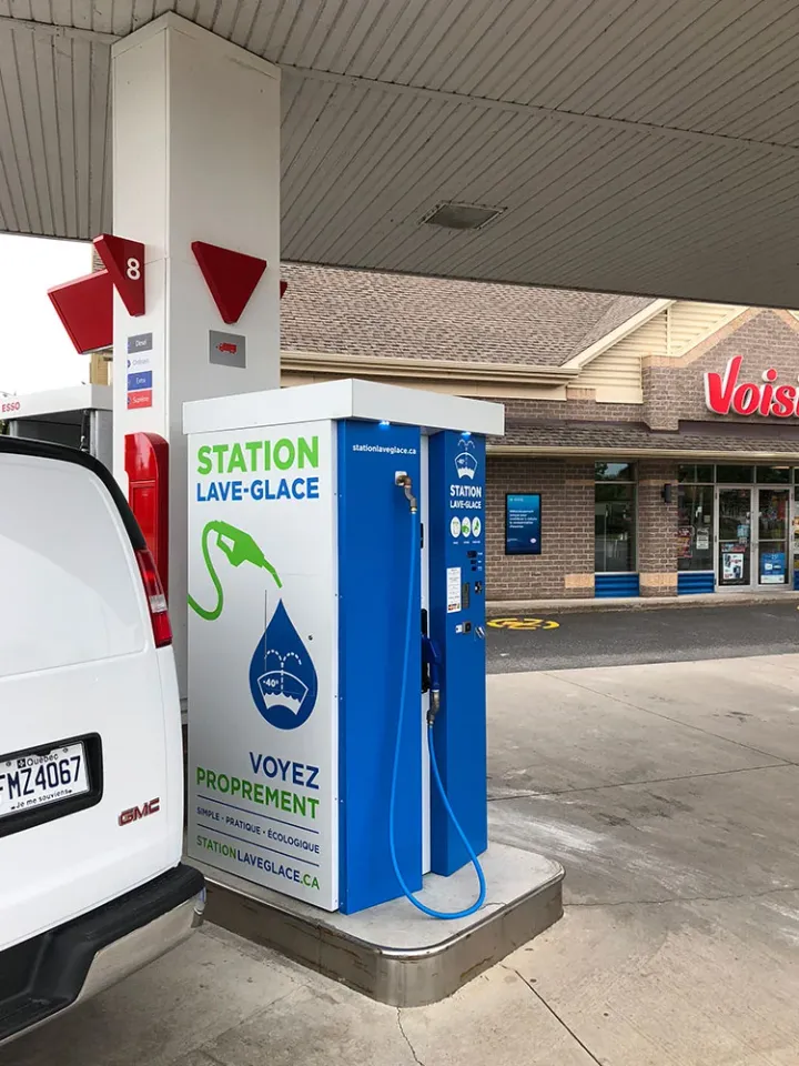 Borne Station Lave-Glace à Drummondville